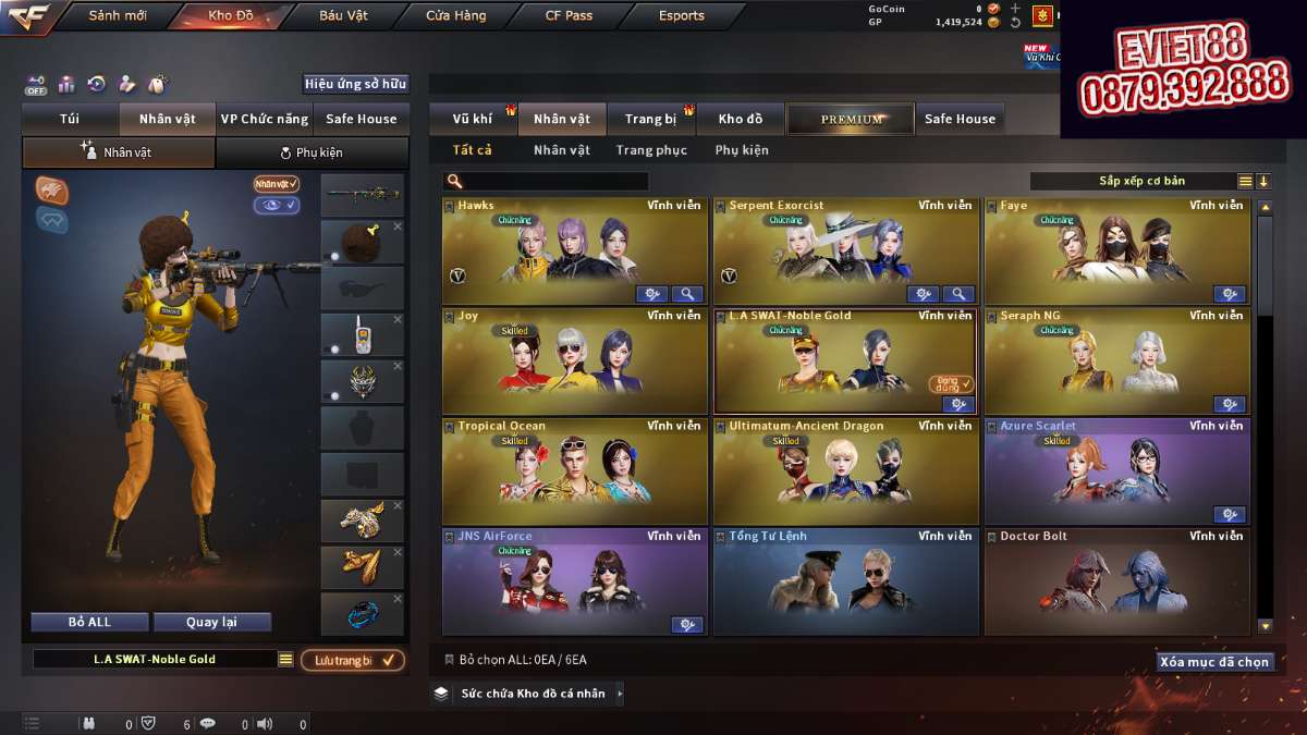 shop acc cf uy tin gia re